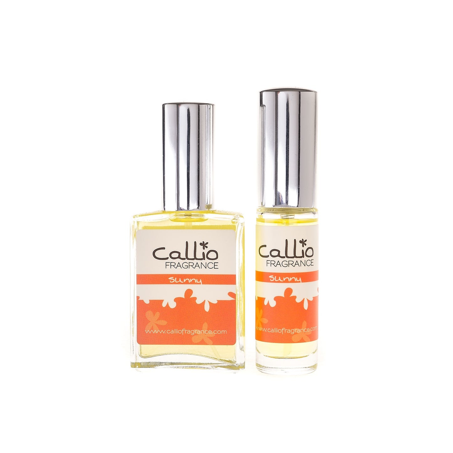 Image of a Callio Fragrance Perfume Gift Set Duo featuring Sunny on a bright white background.