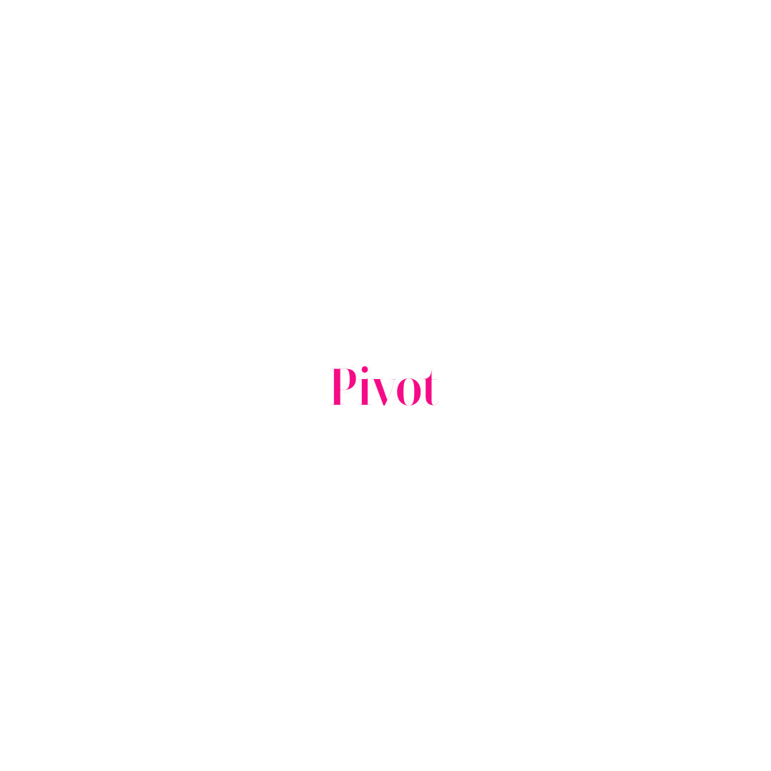 The word pivot written in bright pink on a white background.