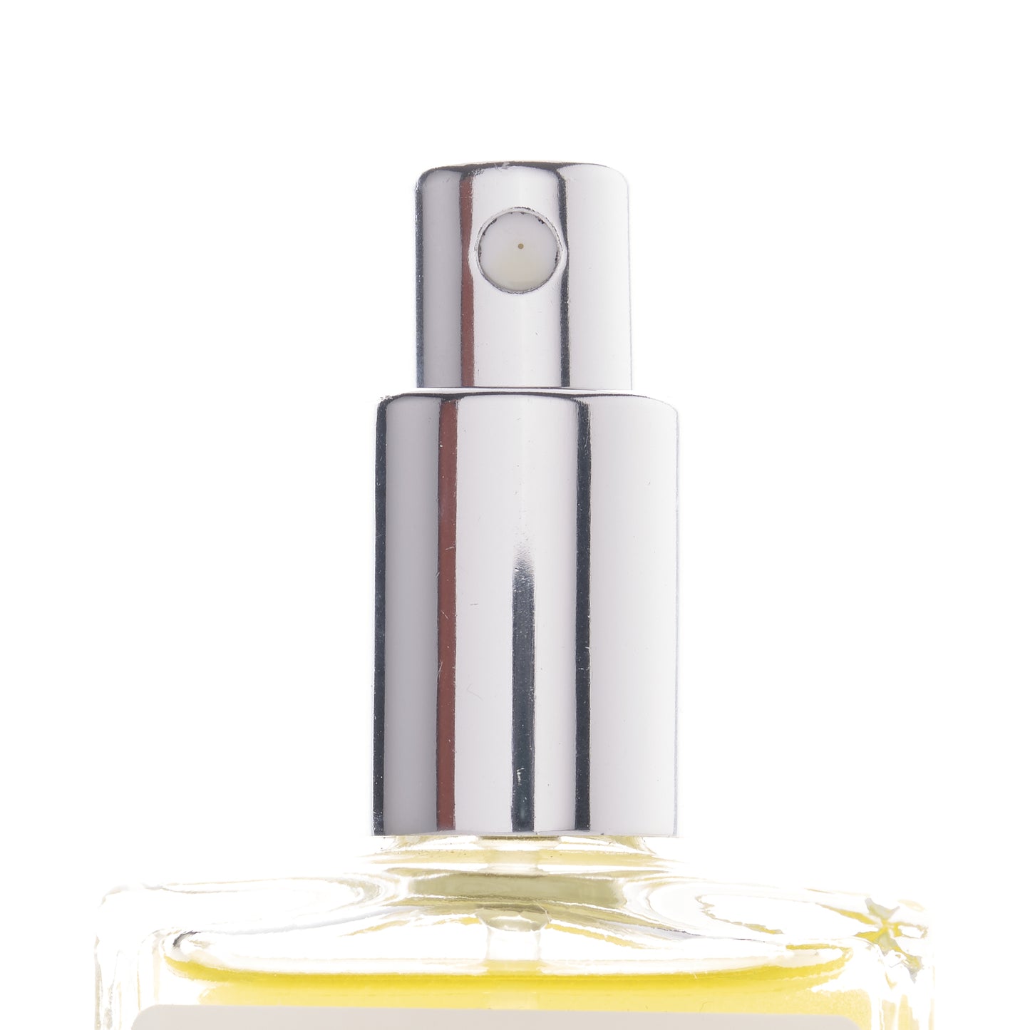 Callio Fragrance-closeup of spray top for one ounce bottle.