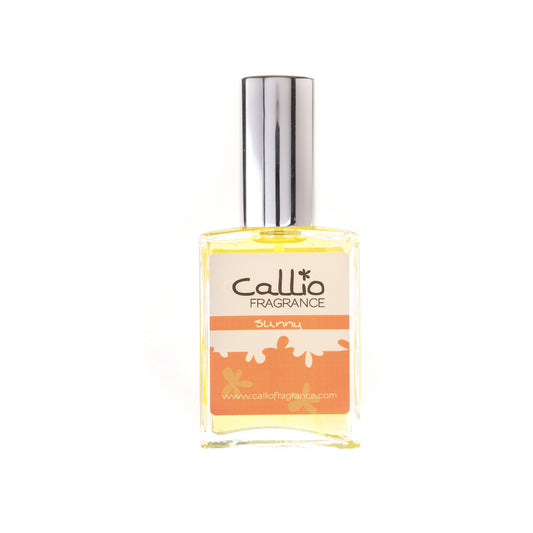 Sunny Perfume -Callio Fragrance one ounce glass bottle with silver cap